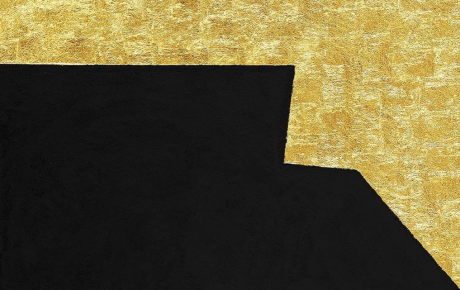 Una delle opere di Alberto Burri in mostra al MAR, Ravenna
