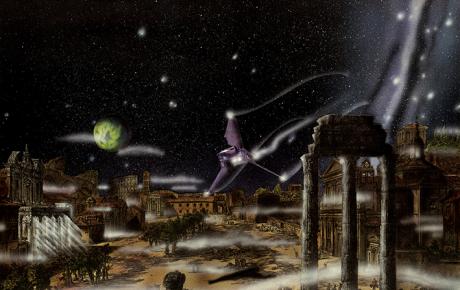 I Fori nel 3000 d.C., 1991, 59 x 62,5 cm