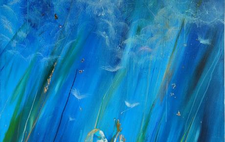 Soffio di luce, olio su tela, 80x120 cm