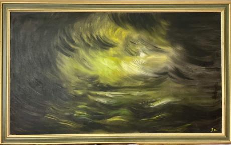 Abissi, 2019, olio su tela 120x80 cm