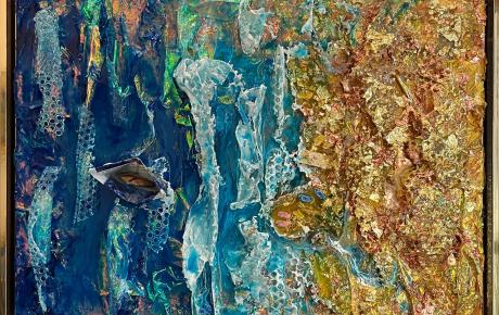 L'avventura prosegue, 2025, tecnica mista 70x50 cm
