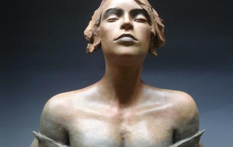 Elfo silvano, bronzo, 2008, 29x26x21 cm