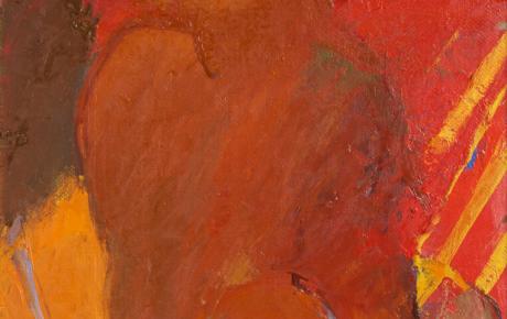 Guarda dalla soglia francese, 1967, olio su tela, 53x43cm