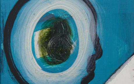 Senza titolo, 1990, tecnica mista su tavola, 34x31,4cm
