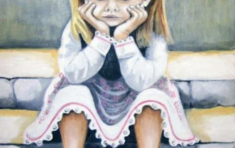 Il broncio, 2022, olio su tela 40 x 50 x 1,8 cm