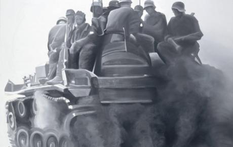 Trugbild Panzer, 2004, olio su tela, 140x190cm