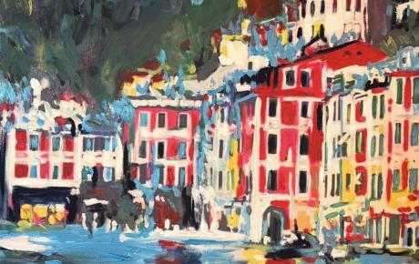 Portofino, acrilico su tela 60 x 70 cm