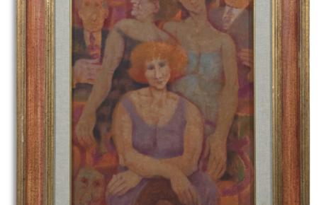 Figure, 1977, olio su tela, 70.0 x 50.0 cm