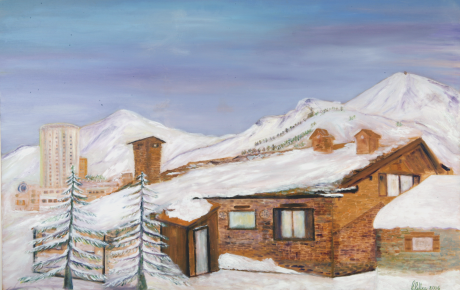 Baita a Sestrière, 70x100, olio su tela, 2006