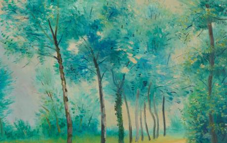 Strada in Brianza, 1959, olio su tela, 60x70cm